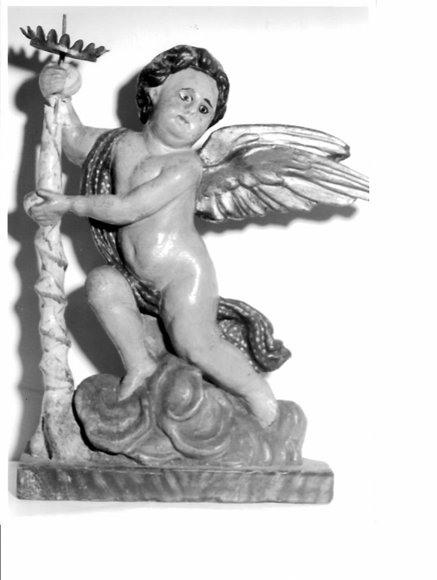 candelabro - a statuetta - bottega marchigiana (sec. XIX)