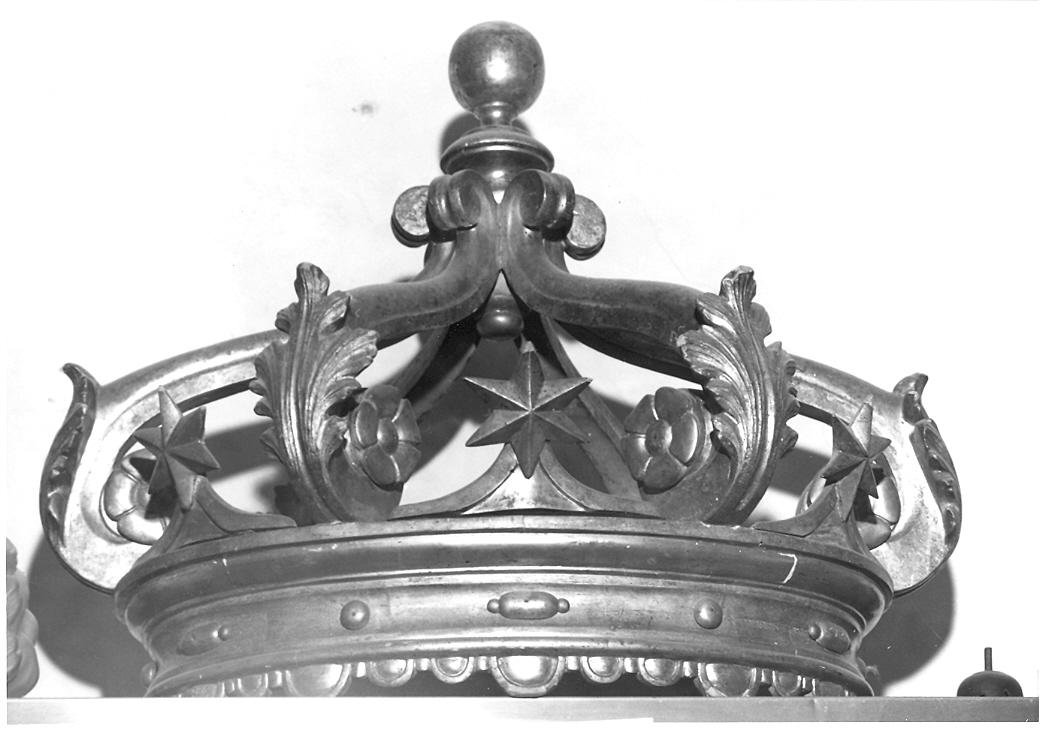 corona di tronetto per esposizione eucaristica, frammento - manifattura italiana (sec. XIX)