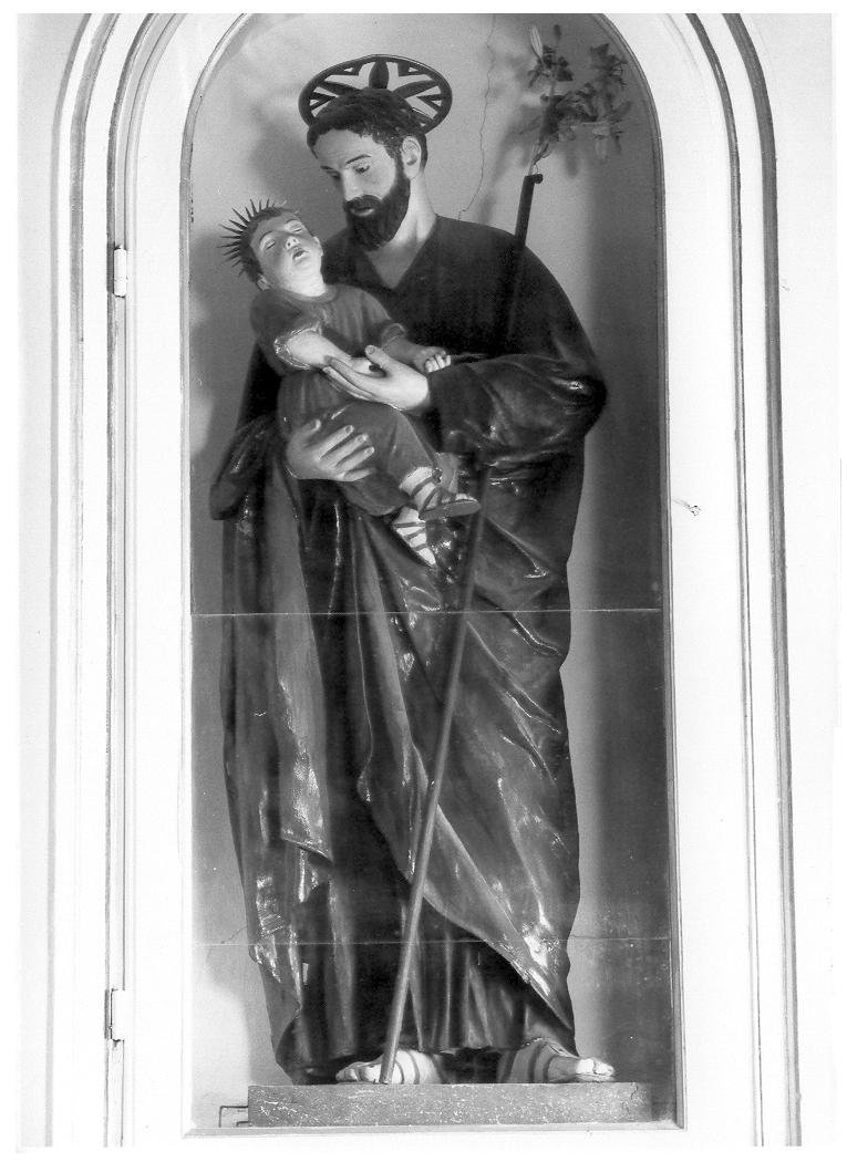 San Giuseppe e Gesù Bambino (statua processionale) - ambito italiano (prima metà sec. XX)