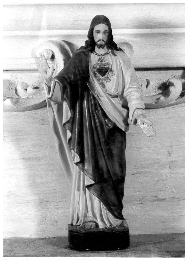 Sacro Cuore di Gesù (statuetta devozionale) - ambito italiano (prima metà sec. XX)
