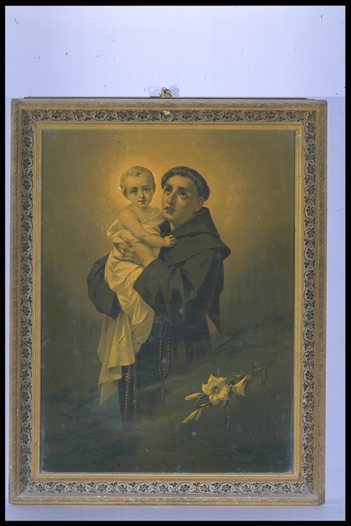 Sant'Antonio da Padova con il bambino (dipinto) - ambito italiano (prima metà sec. XX)