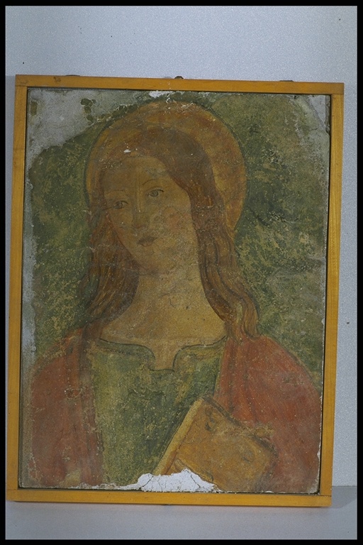San Giovanni Evangelista (dipinto, frammento) - ambito marchigiano (sec. XVI)