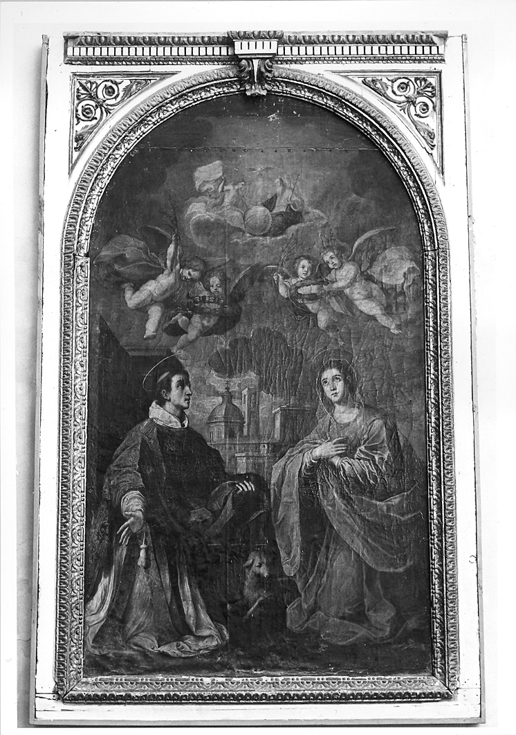 Sant'Agnese e Santo Stefano (dipinto) di Cialdieri Girolamo di Bartolomeo (attribuito) (metà sec. XVII)