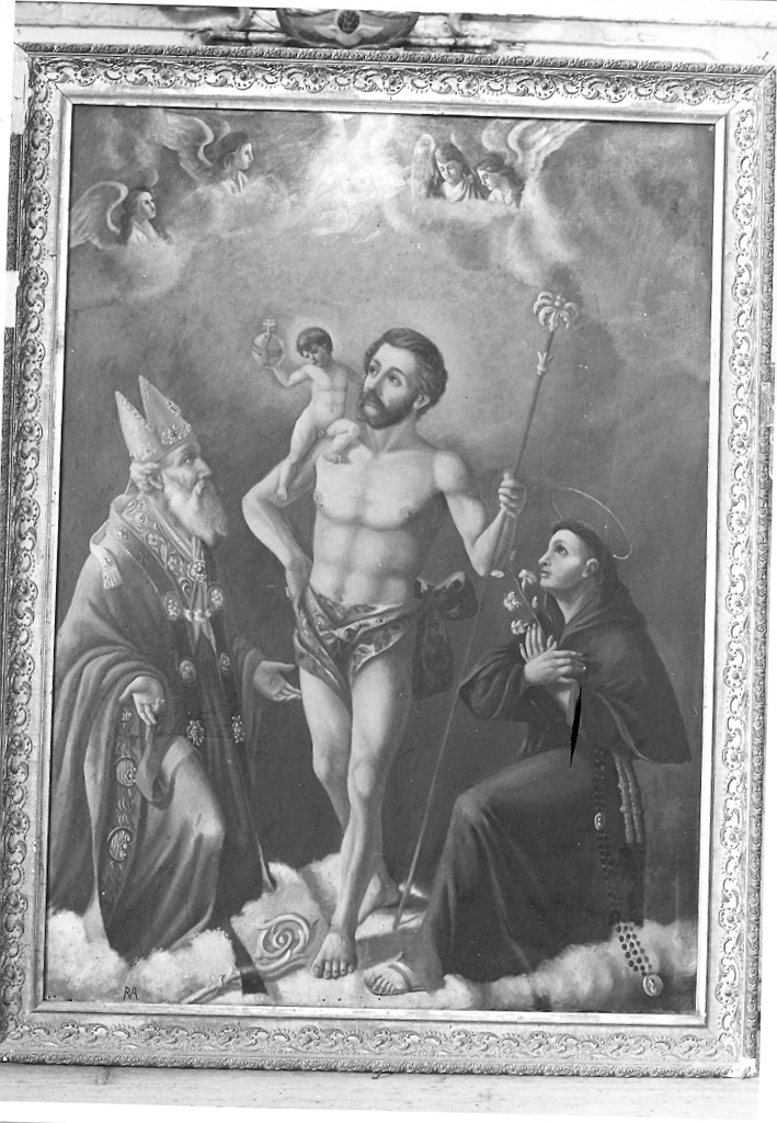 San Cristoforo con i Santi Francesco ed Eusebio, San Cristoforo (dipinto) di Romanini Attilio (prima metà sec. XX)