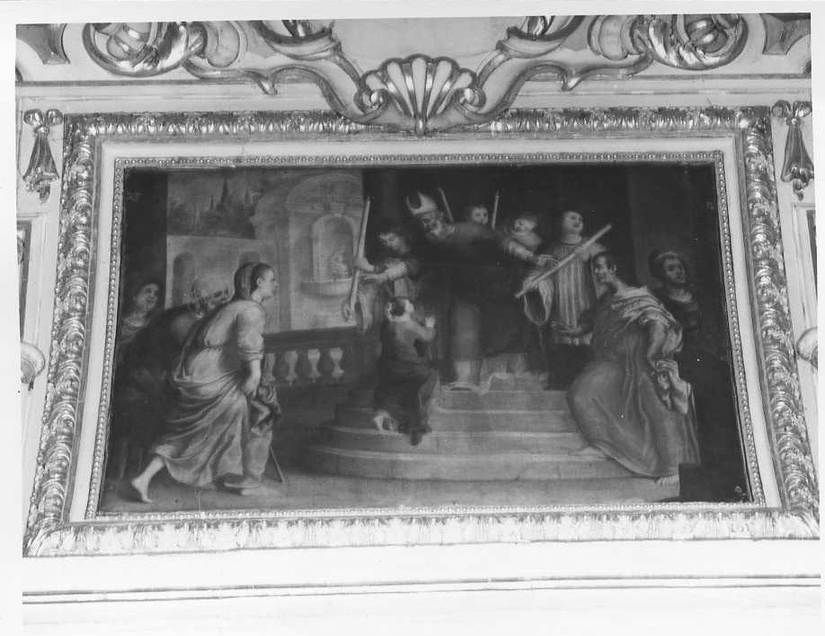 presentazione di Maria Vergine al tempio (dipinto, elemento d'insieme) di Bertucci Porrino (seconda metà sec. XVII)