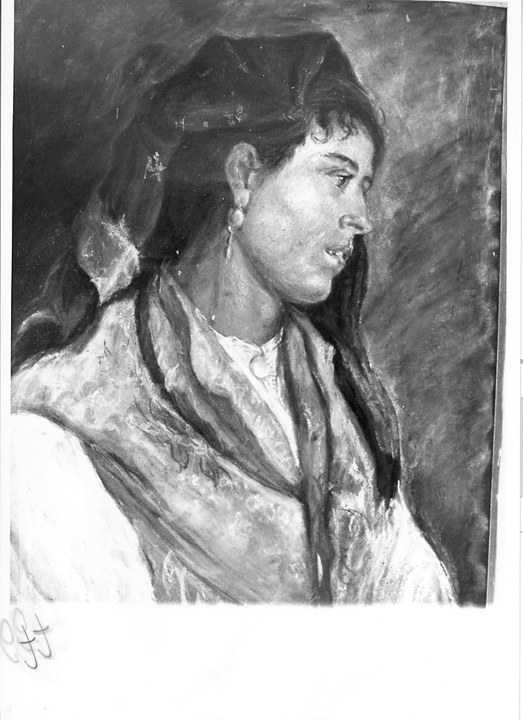 ritratto di fanciulla (dipinto) di Michetti Francesco Paolo (fine/inizio secc. XIX/ XX)