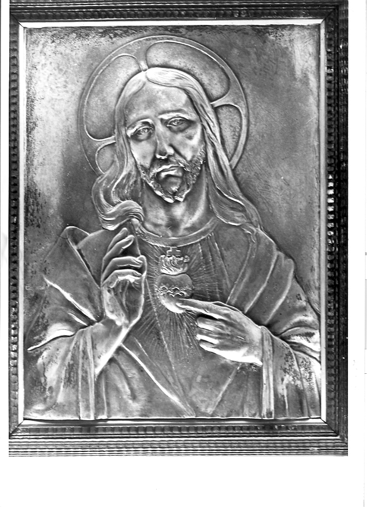 Sacro Cuore di Gesù (rilievo) - ambito marchigiano (sec. XX)