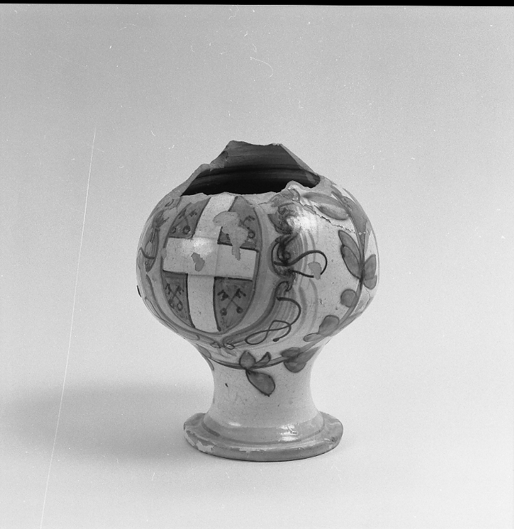 motivi decorativi (vaso, frammento) - bottega di Casteldurante (sec. XVI)