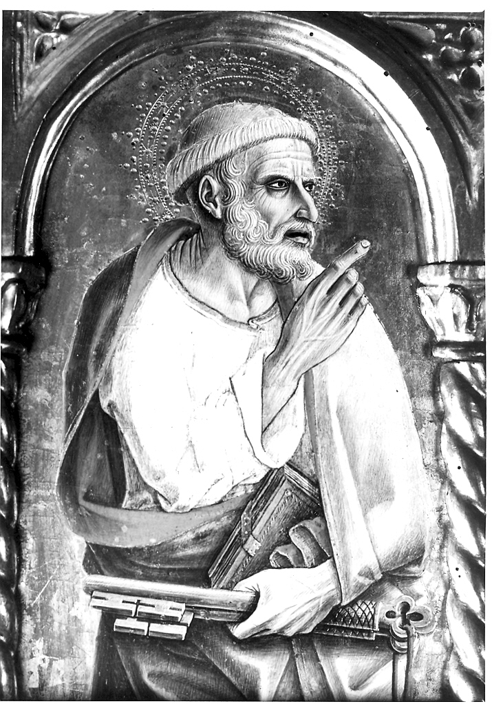 Giuda Taddeo apostolo (dipinto, elemento d'insieme) di Crivelli Carlo (sec. XV)