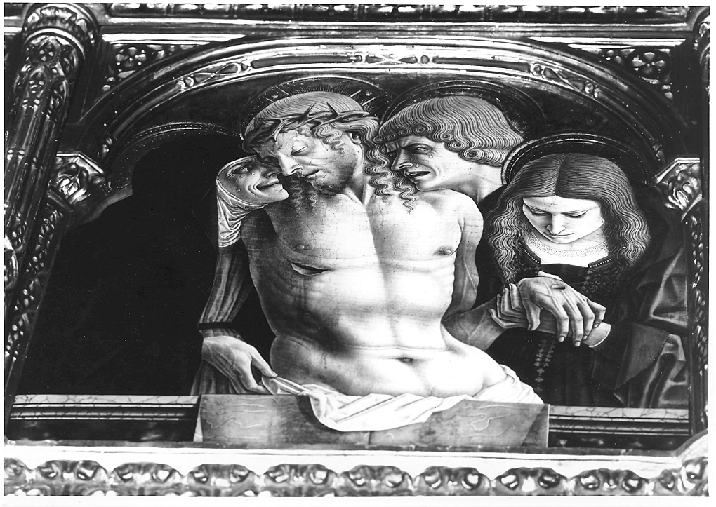 Pietà (dipinto, elemento d'insieme) di Crivelli Carlo (sec. XV)