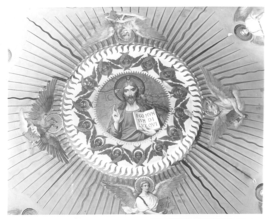 Cristo Pantocratore (dipinto) di Mariani Cesare (sec. XIX)
