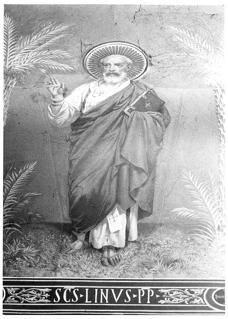 San Lino Papa (dipinto) di Mariani Cesare (sec. XIX)