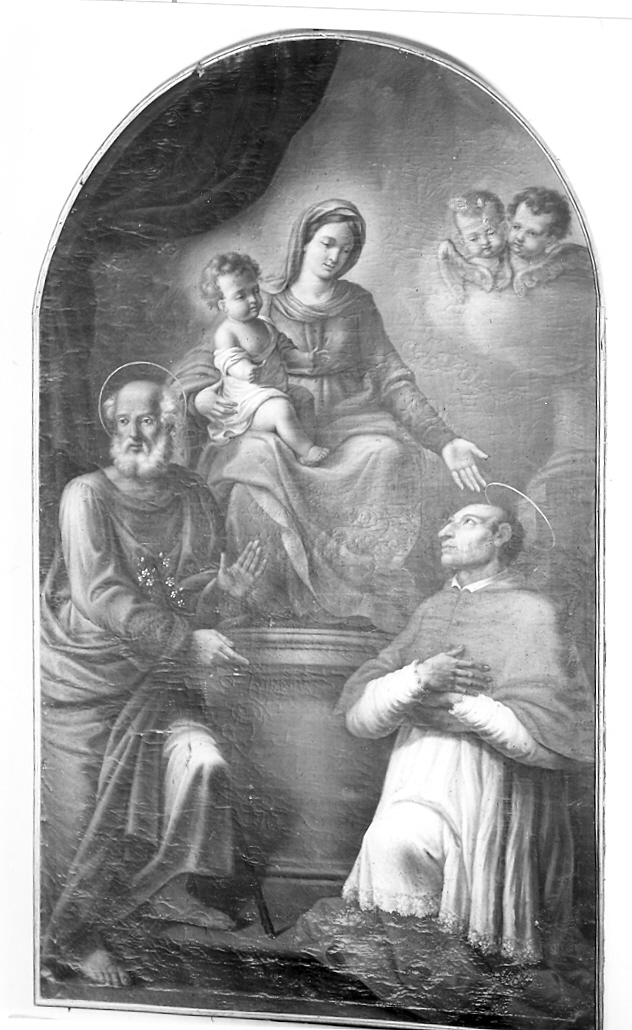 Madonna con Bambino e Santi (dipinto) di Monsù Damon (sec. XVIII)