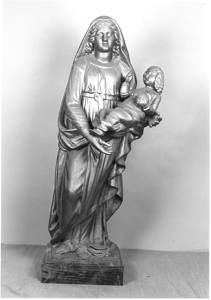 Madonna con Bambino (scultura) - bottega marchigiana (sec. XIX)