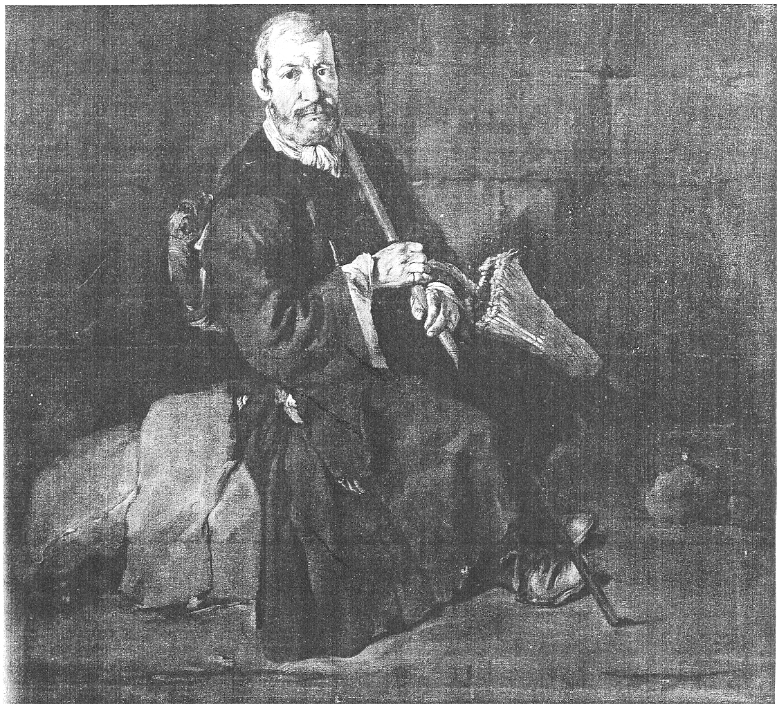 mendicante con bastone (dipinto, ciclo) di Ceruti Giacomo Antonio detto Pitocchetto (sec. XVIII)