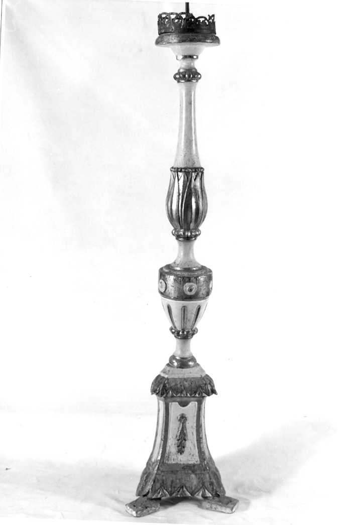 candeliere - bottega marchigiana (inizio sec. XIX)