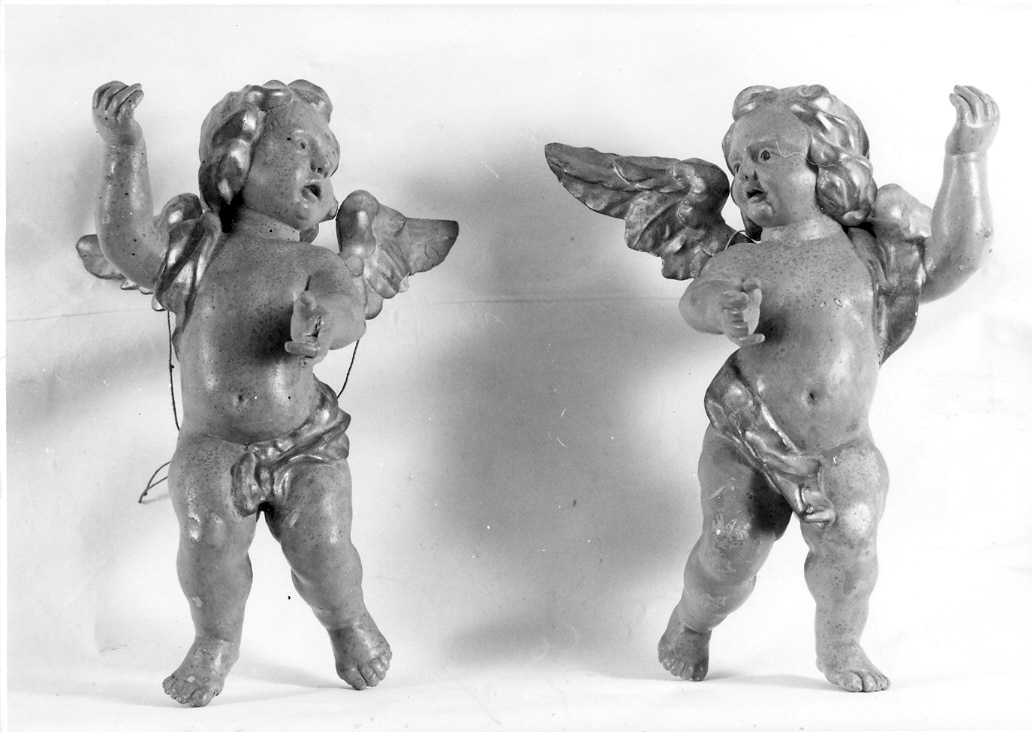angelo (statuetta, coppia) - ambito marchigiano (sec. XIX)