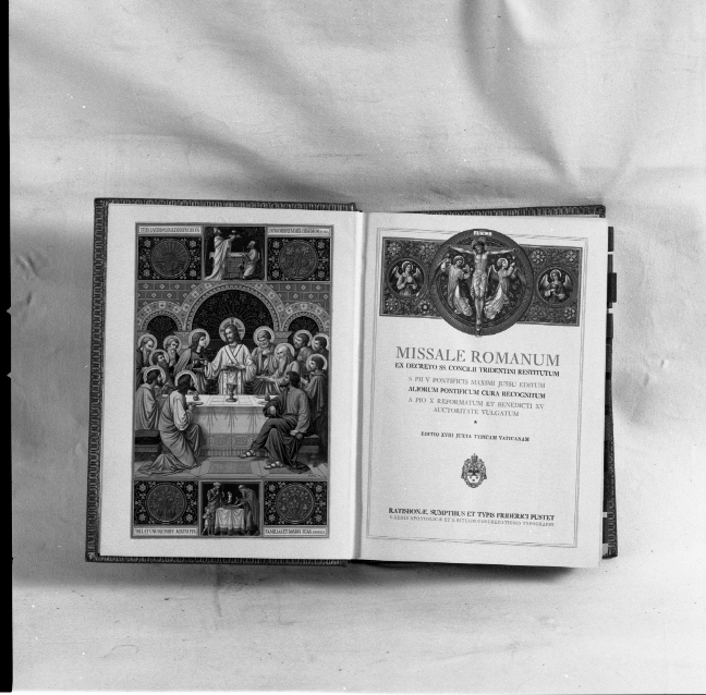 coperta di libro liturgico - bottega tedesca (fine sec. XIX)