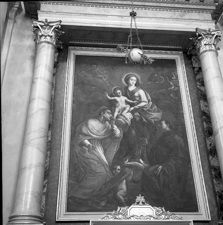 Madonna con Bambino e Santi (dipinto) - ambito marchigiano (sec. XVIII)