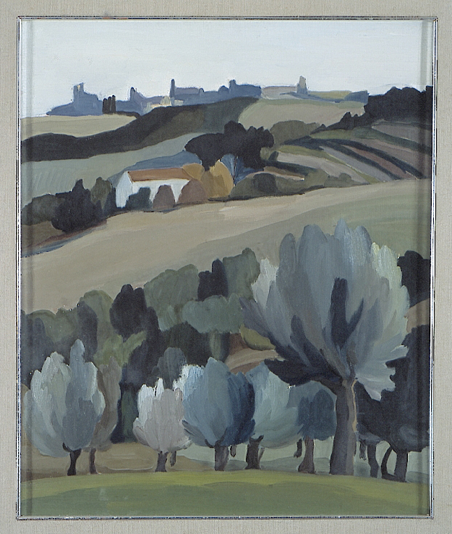 Paesaggio di Civitanova, paesaggio (dipinto) di Ciarrocchi Dafne (sec. XX)