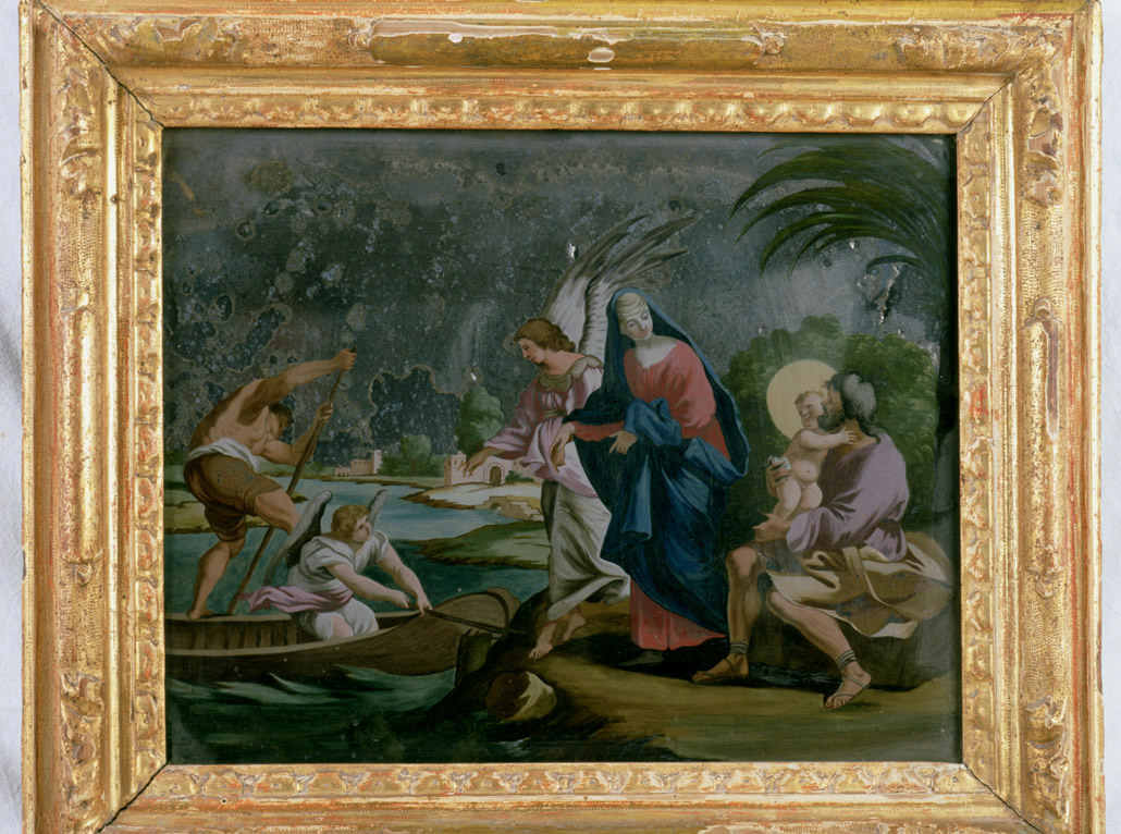 ritorno dalla fuga in Egitto (dipinto) - ambito romano (inizio sec. XIX)