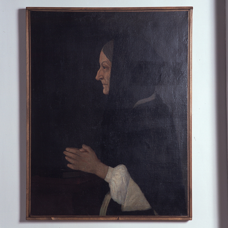 donna in preghiera (dipinto) - ambito marchigiano (sec. XVII)