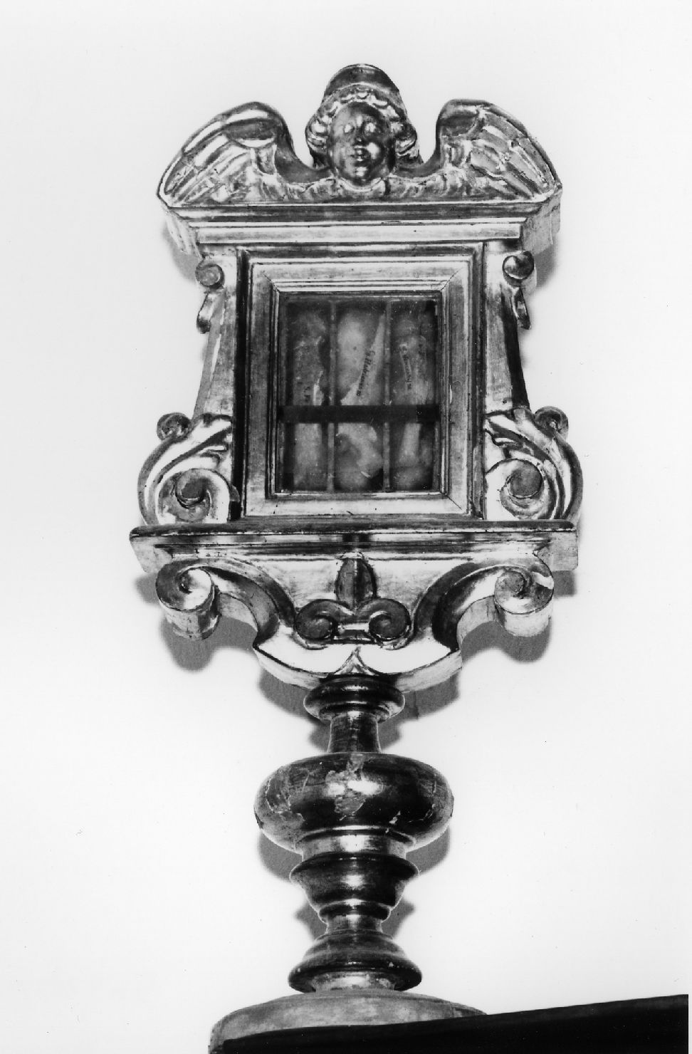 reliquiario - a tabella, serie - bottega marchigiana (seconda metà sec. XVIII)