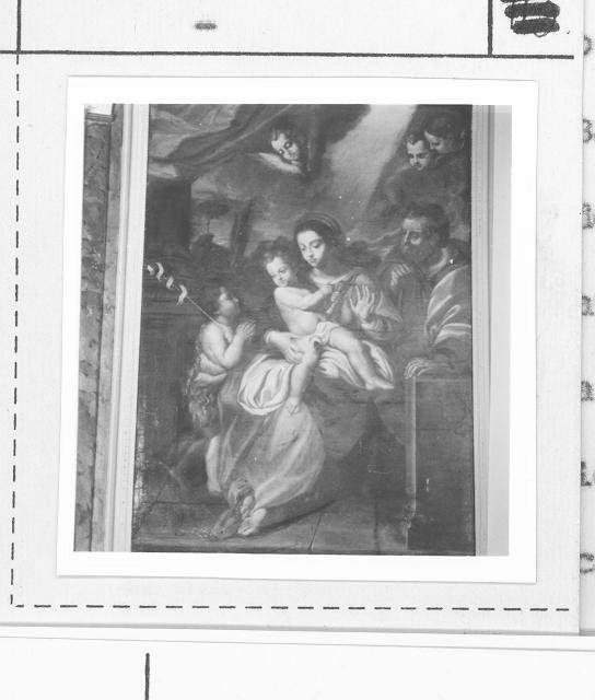 Madonna con Bambino e San Giovannino (dipinto) - ambito italiano (sec. XVIII)