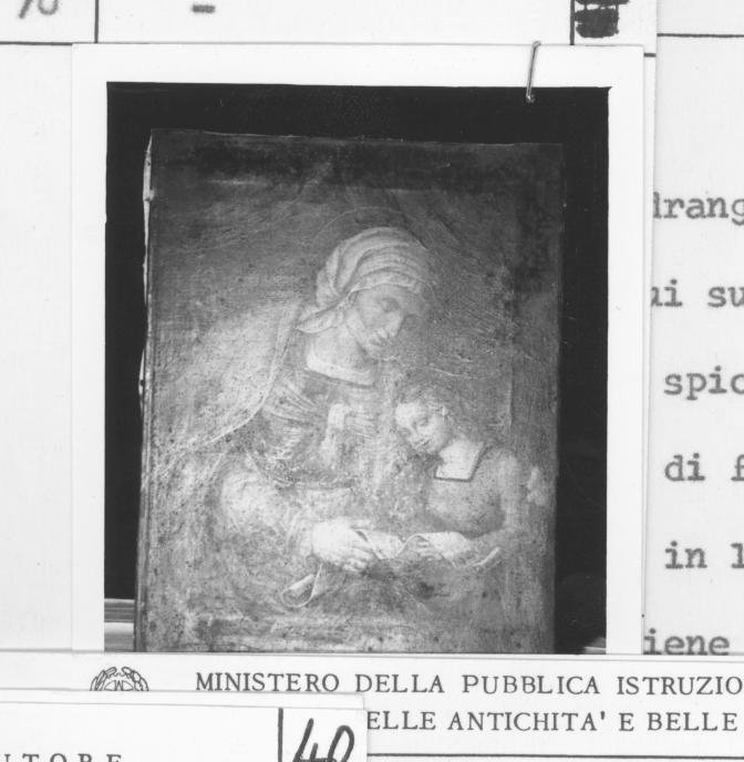 Maria Vergine bambina con Sant'Anna (dipinto) - ambito marchigiano (sec. XVII)