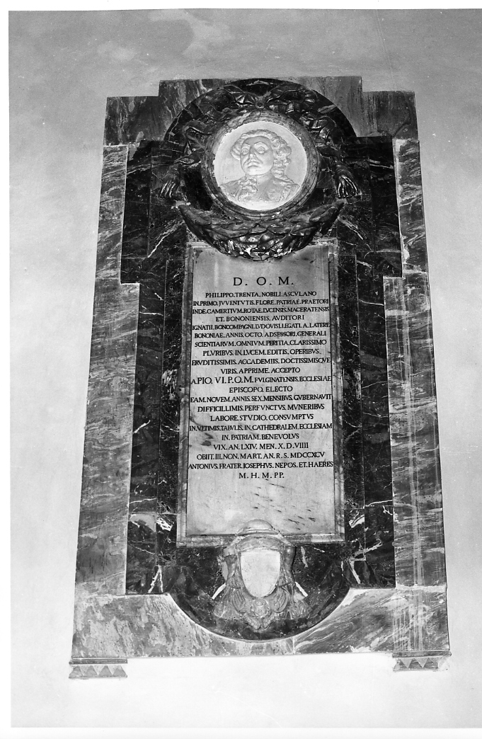 monumento funebre - bottega marchigiana (sec. XVIII)