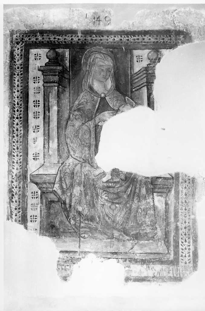Madonna in trono con Bambino (dipinto) - ambito marchigiano (sec. XV)