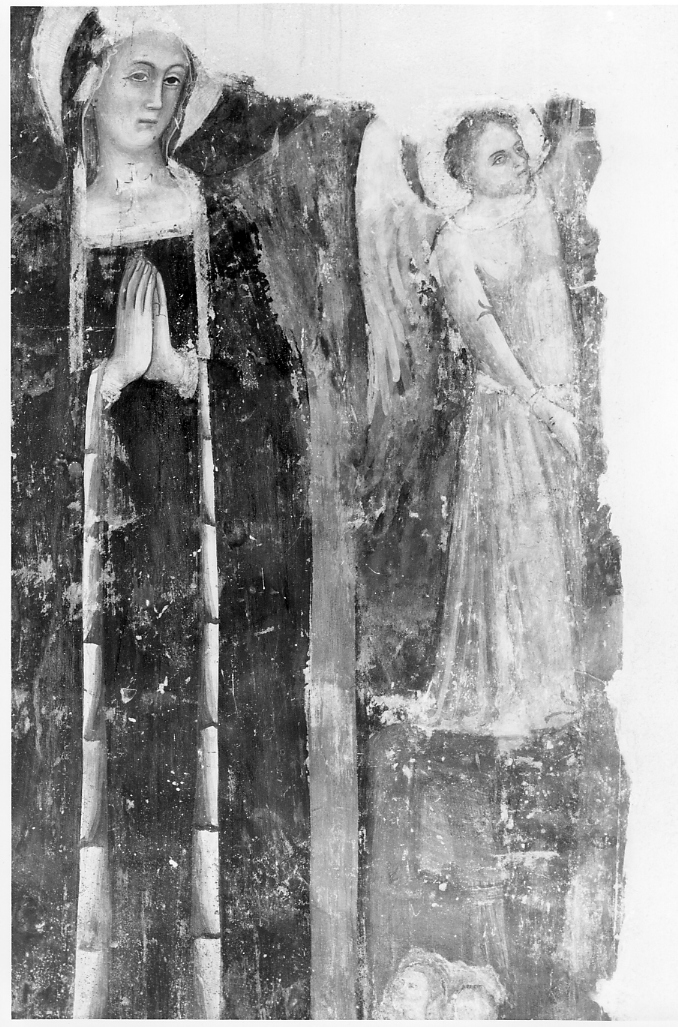 Santa e angelo (dipinto) - ambito marchigiano (sec. XV)