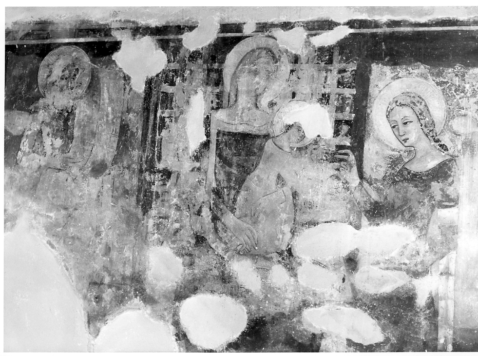 matrimonio mistico di Santa Caterina da Siena (dipinto) - ambito marchigiano (sec. XV)