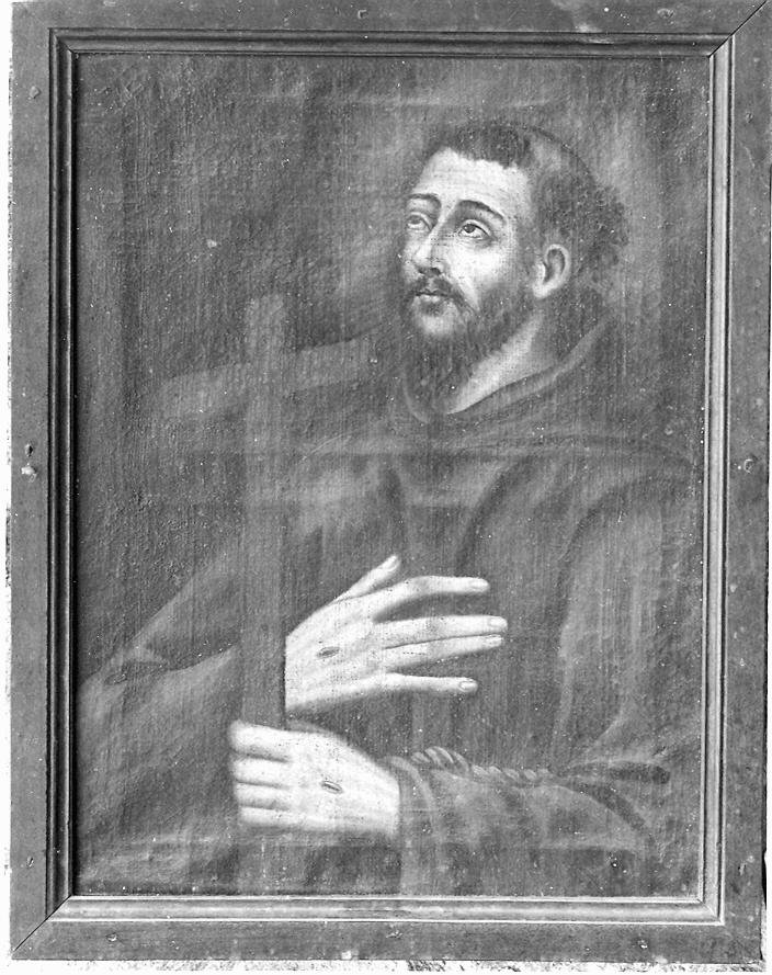 San Francesco d'Assisi in preghiera davanti alla croce (dipinto) - ambito marchigiano (fine/inizio secc. XVIII/ XIX)