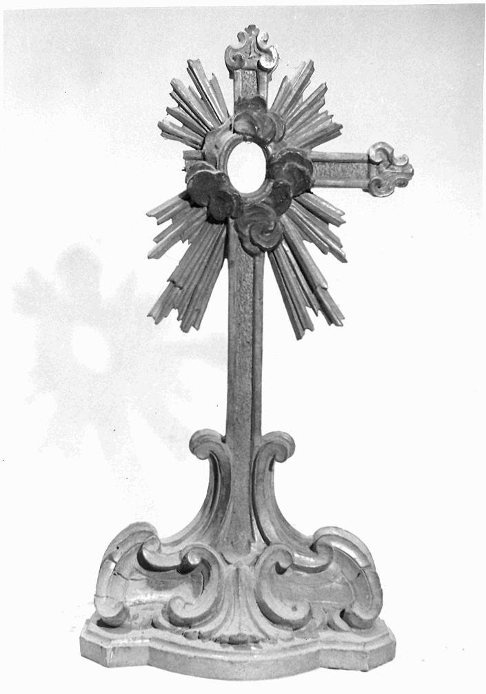 reliquiario - a croce - bottega marchigiana (fine sec. XVIII)