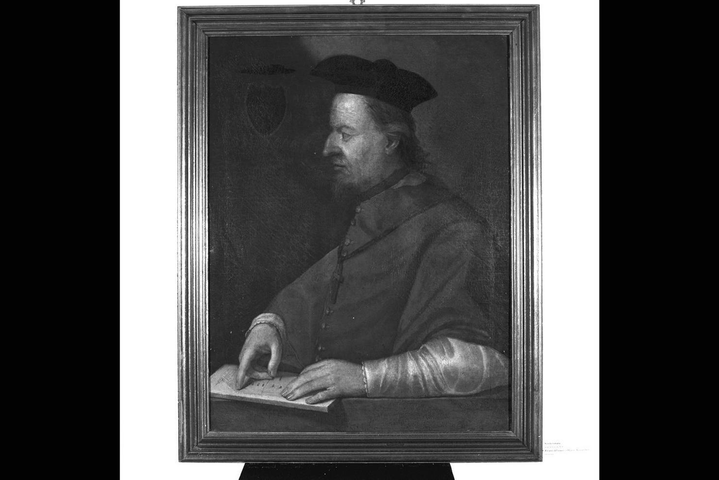 ritratto del vescovo Ottavio Accoromboni (dipinto) - ambito marchigiano (fine/inizio secc. XVI/ XVII)