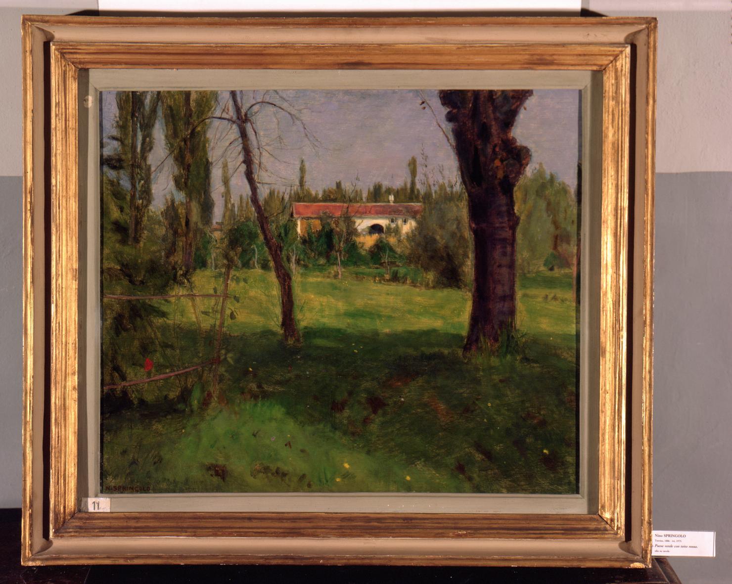 paesaggio (dipinto) di Springolo Nino (sec. XX)