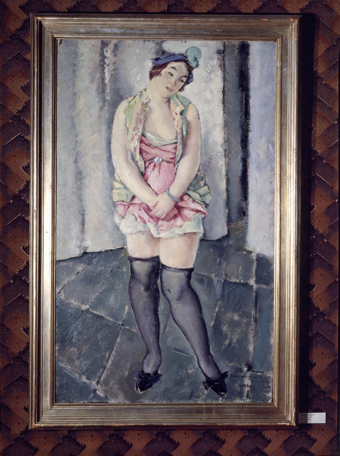 figura femminile (dipinto) di Palazzi Bernardino (sec. XX)