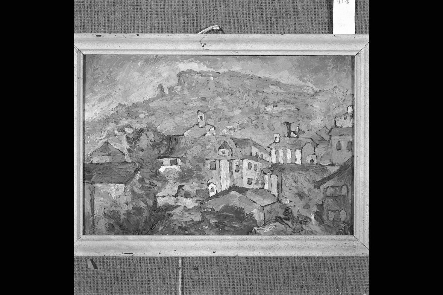 Il Colle di S. Marco, paesaggio montano (dipinto) di Lani Erco (sec. XX)