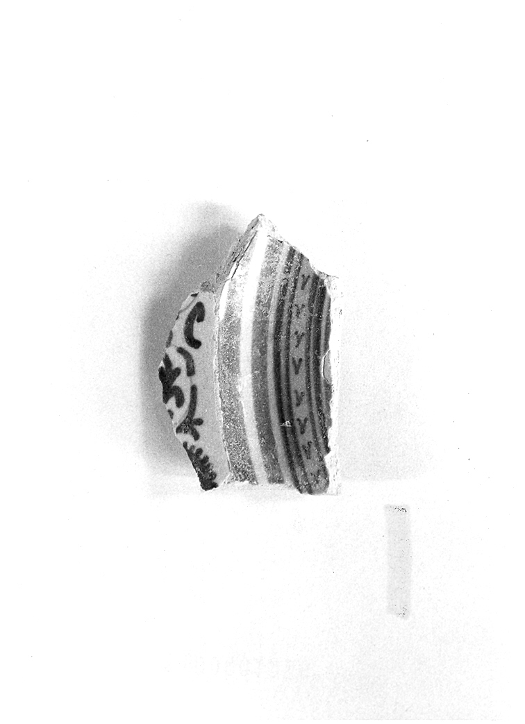 piatto, frammento - bottega faentina (sec. XVI)