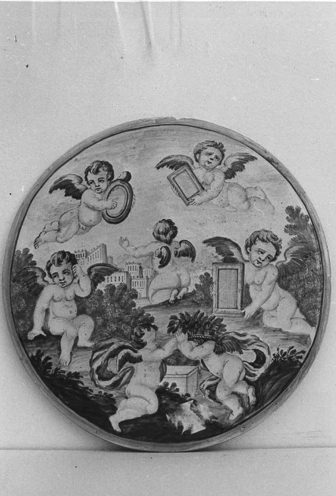 cherubini (piatto) di Grue Saverio (attribuito), Cappelletti Nicola (attribuito) (sec. XVIII)