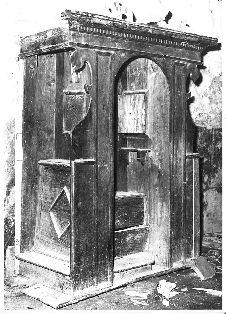 confessionale - bottega marchigiana (sec. XVIII)