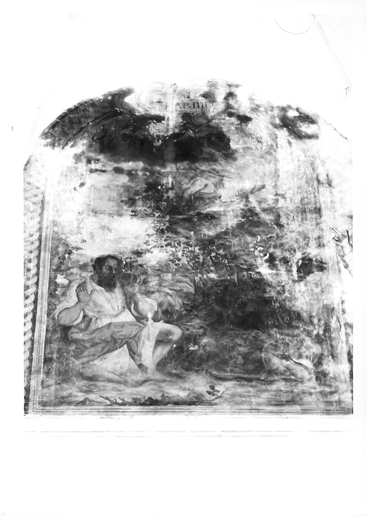 Mosè e il roveto ardente (dipinto, ciclo) di Buratti Girolamo (attribuito) (sec. XVII)