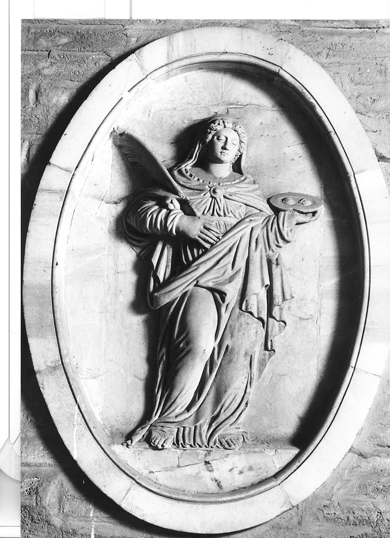 Santa Lucia (rilievo) - bottega italiana (sec. XVIII)