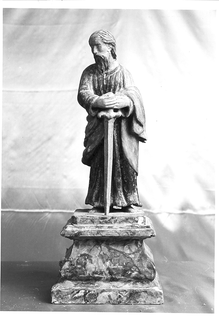San Paolo Apostolo (scultura) - bottega marchigiana (fine, inizio sec. XV, sec. XVI)