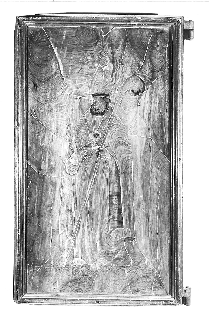 San Flaviano vescovo (dossale) di Evangelisti Agostilio (bottega) (sec. XVII)