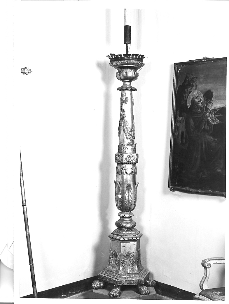 candelabro, serie - produzione marchigiana (sec. XVII)