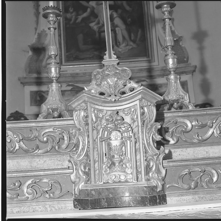 tabernacolo, elemento d'insieme - bottega marchigiana (fine sec. XVIII)