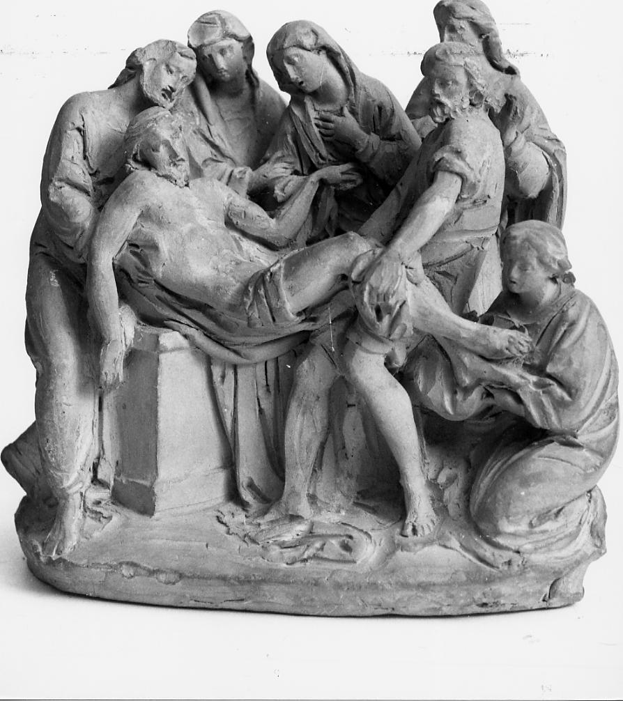 deposizione di Cristo nel sepolcro (gruppo scultoreo) di Paci Emidio (sec. XIX)