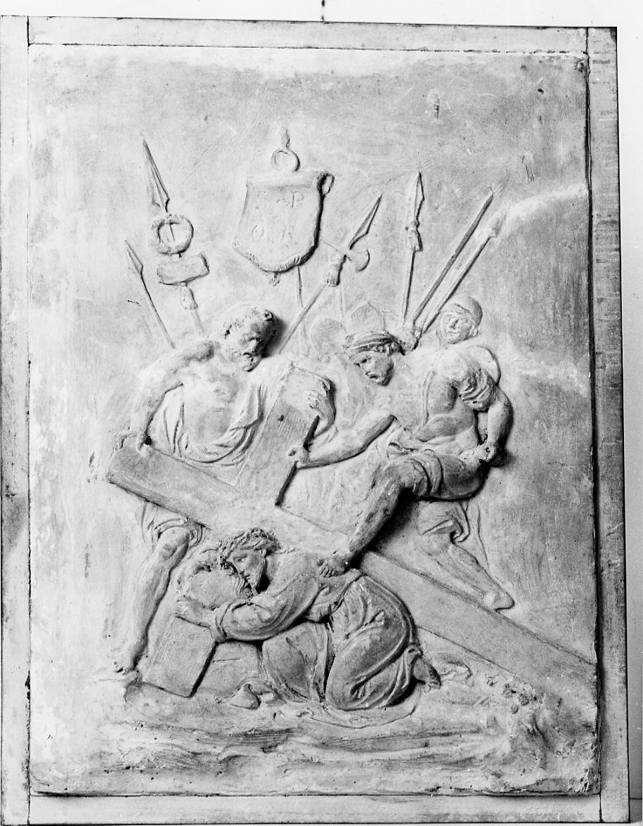 Cristo cade sotto la croce (rilievo) di Paci Emidio (sec. XIX)